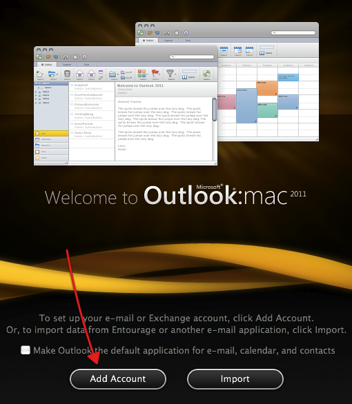 setup hotmail in outlook for mac 2011